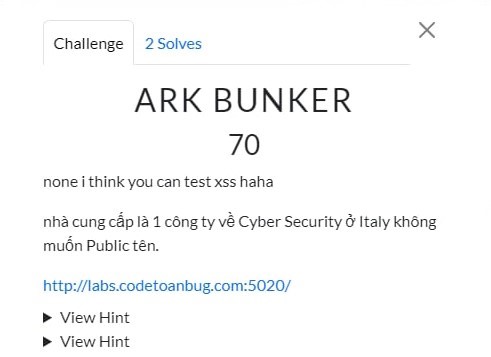 ARK BUNKER Walkthrough